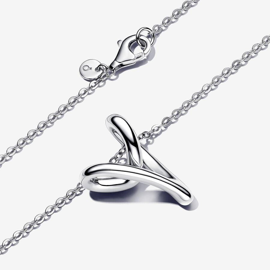 Organically Shaped Heart Pendant Necklace