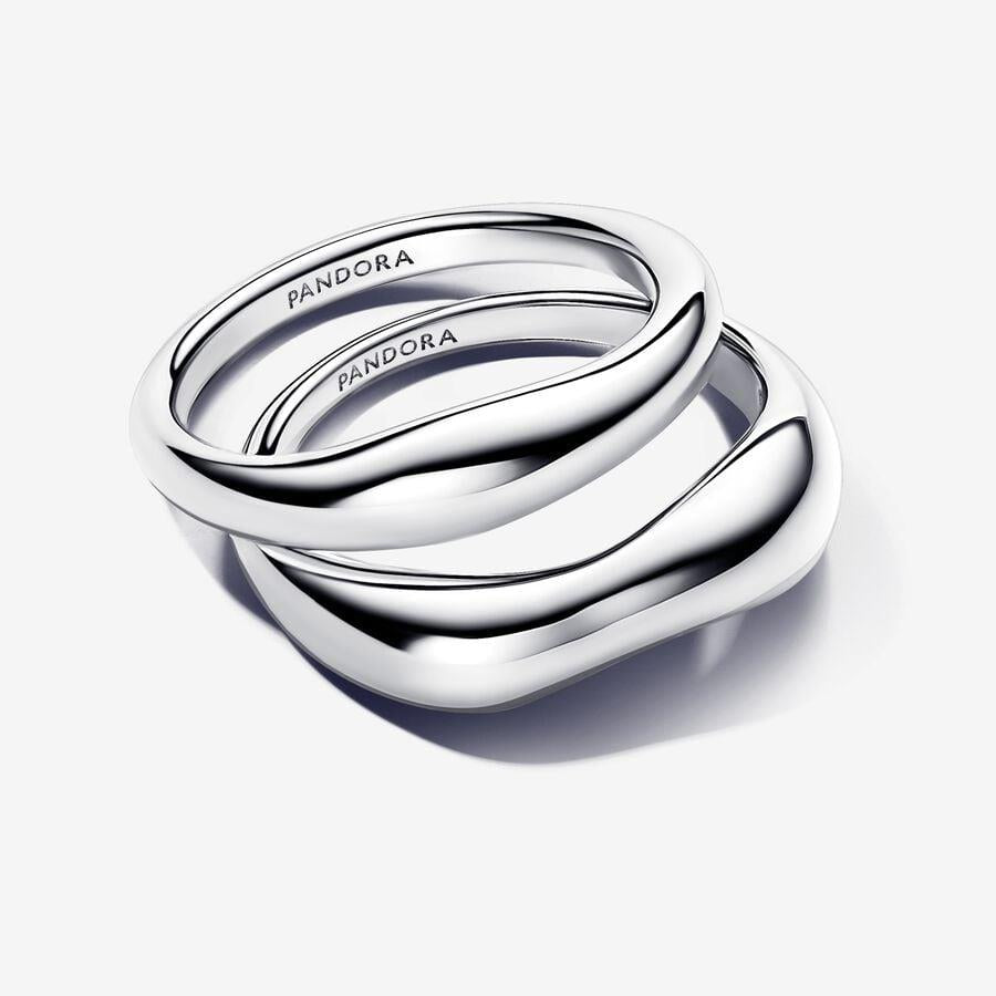 Organically Shaped Stacking Rings - Size 54