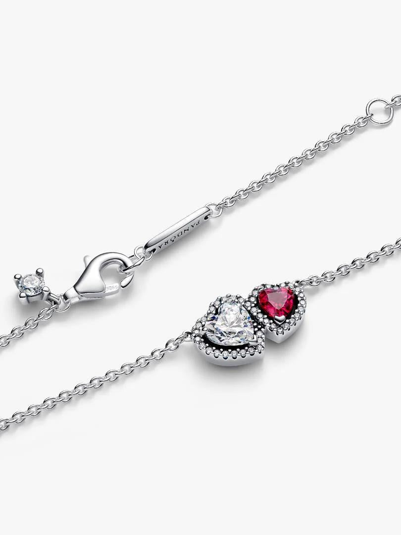 Halo Hearts Pendant Necklace