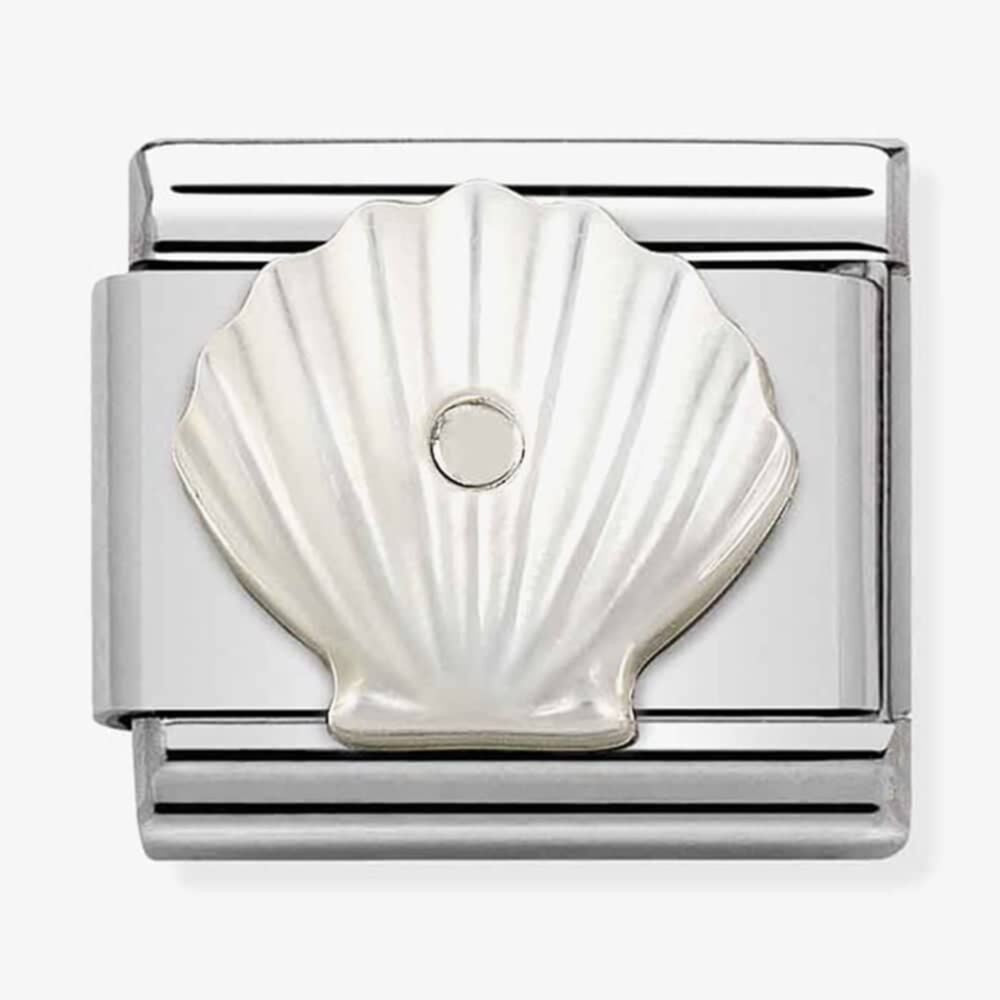CLASSIC Composable Sterling Silver Mother of Pearl Shell Charm