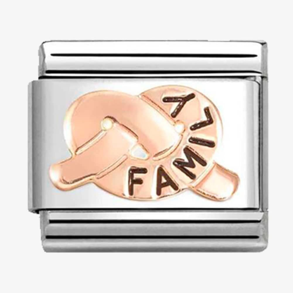 CLASSIC Rose Gold Family Promise Knot Charm