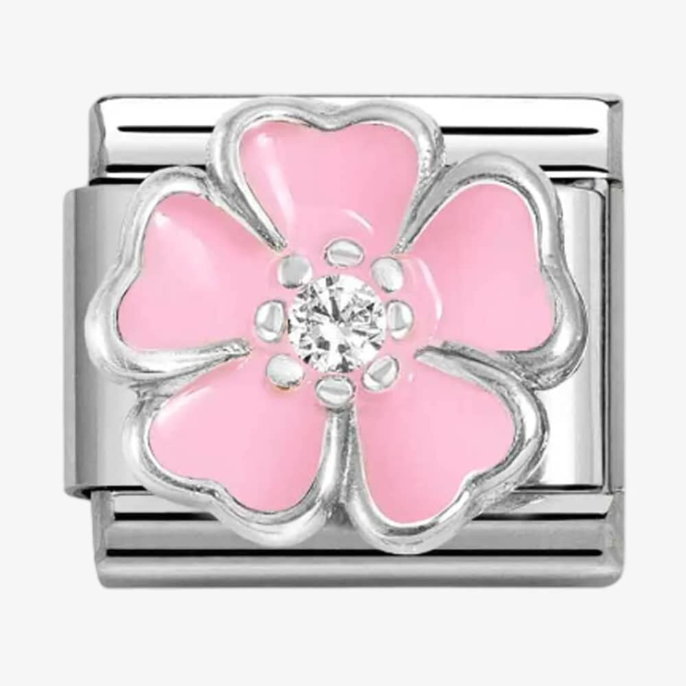 CLASSIC Symbols Pink Flower Charm