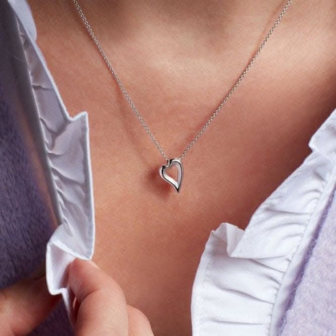 Kit Heath Sterling Silver Desire Love Story Heart Necklace