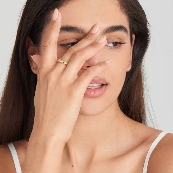 Gold Scattered Stars Adjustable Ring