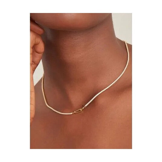 ANIA HAIE N041-03G-W Dance Til Dawn Ladies Necklace, adjustable