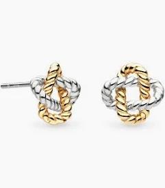 Marina Rope Knot Golden Stud Earrings