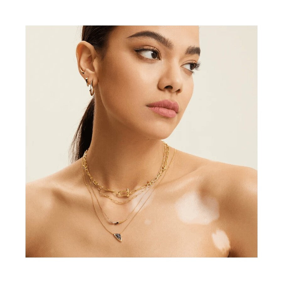 Gold Arrow Chain Necklace N049-02T