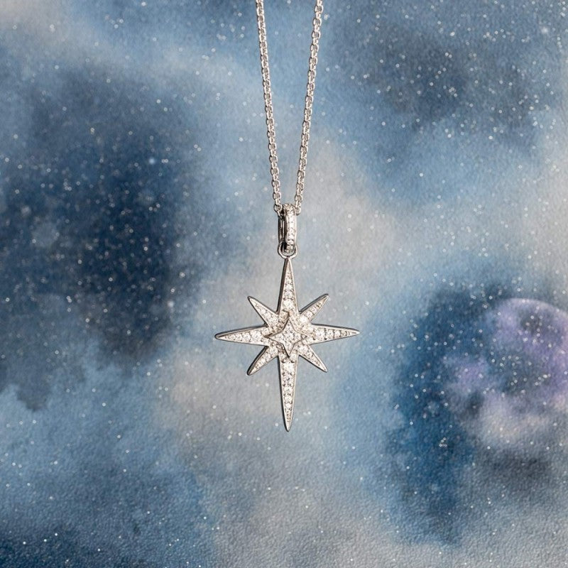 Kit Heath Céleste North Star Lux Pavé Necklace