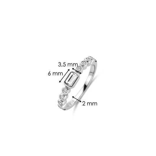 Baguette Tennis Ring, size 54