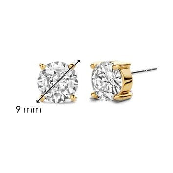 Classic Zirconia Earstuds 9mm