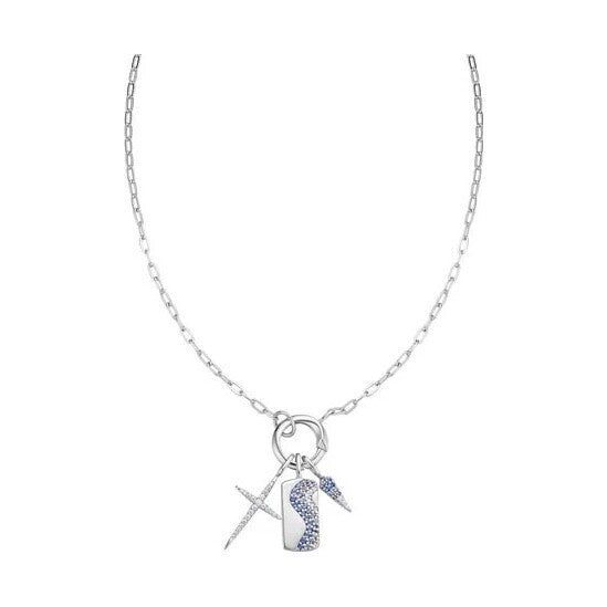 Silver Mini Link Charm Chain Connector Necklace