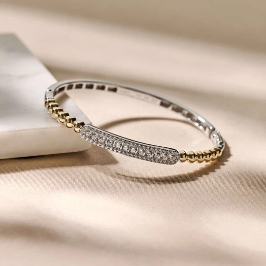 Beaded Pavé Bangle