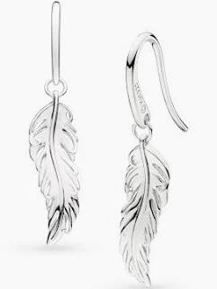 Feather Wisp Drop Earrings