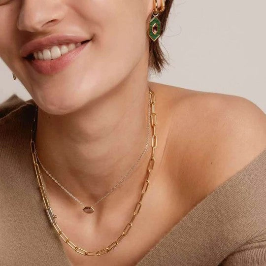 Closed Forever Chain Necklace, 48cm.