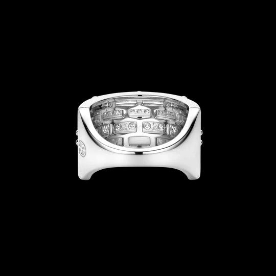 Classic Layered Zirconia Ring - L model, size 58.