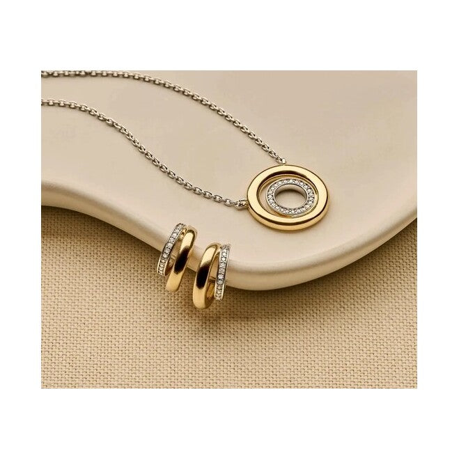 Zirconia Double Earrings