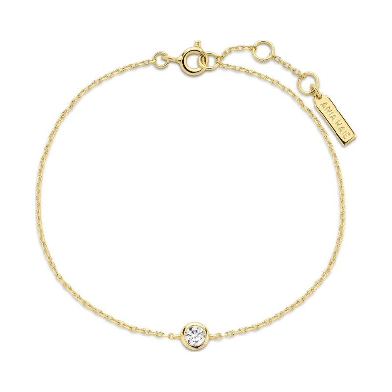 Gold Just You Solitaire Bracelet