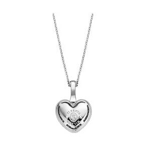 Zirconia Heart Necklace with pendant