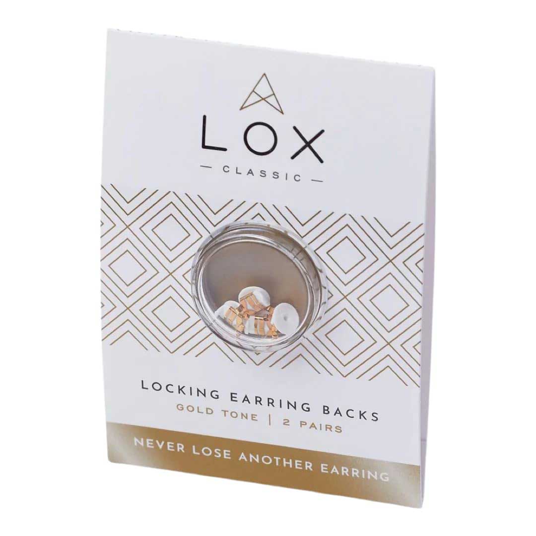 Connoissuers Lox Gold Locking Earring Backs - Earring gold-plated steel, Earring earring gold earrings
