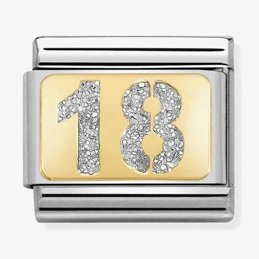 Nomination 18 Glitter Link in 18ct Yellow Gold - Gold