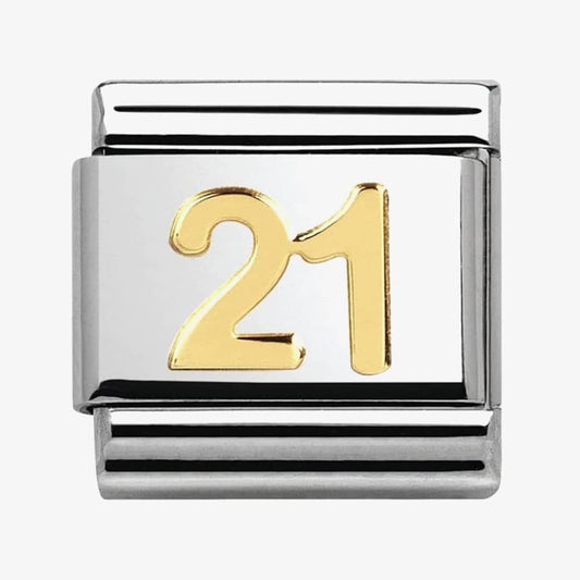 Nomination 21 Link in 18ct Yellow Gold - Gold