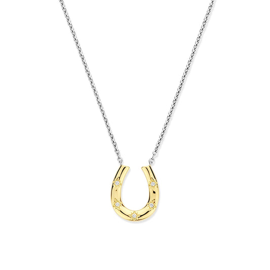 Ti Sento yellow gold plated and sterling silver bracelet with polished links