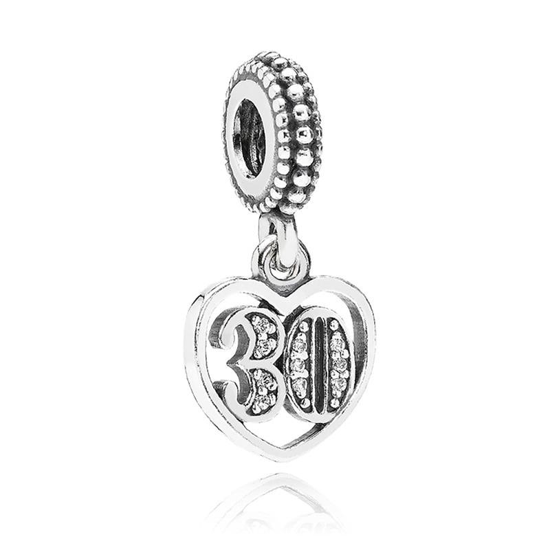 30th Celebration Dangle Charm