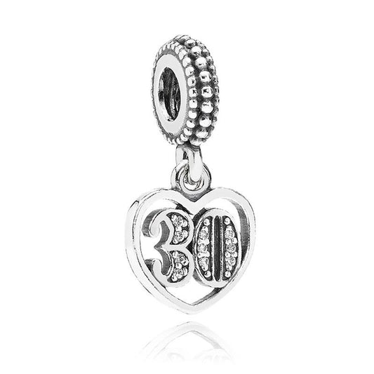 30th Celebration Dangle Charm