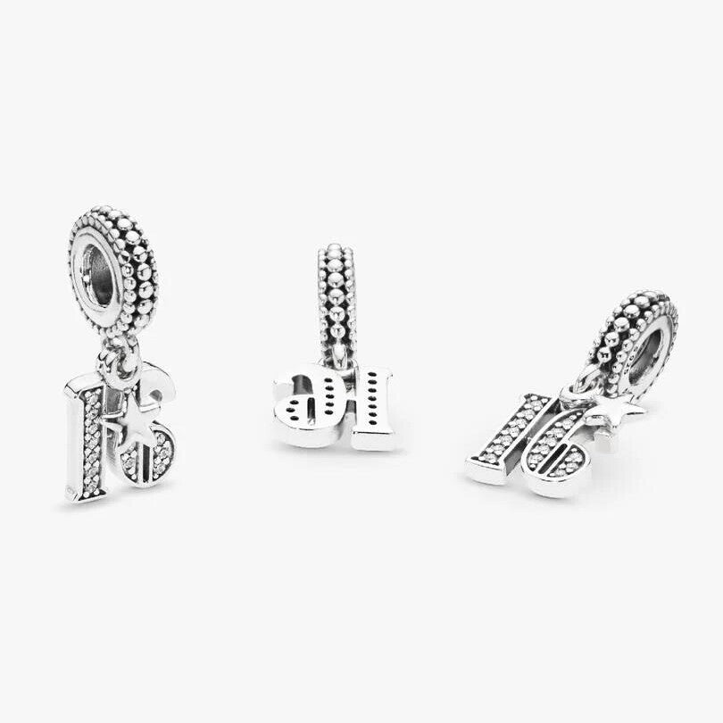 16th Celebration Dangle Charm