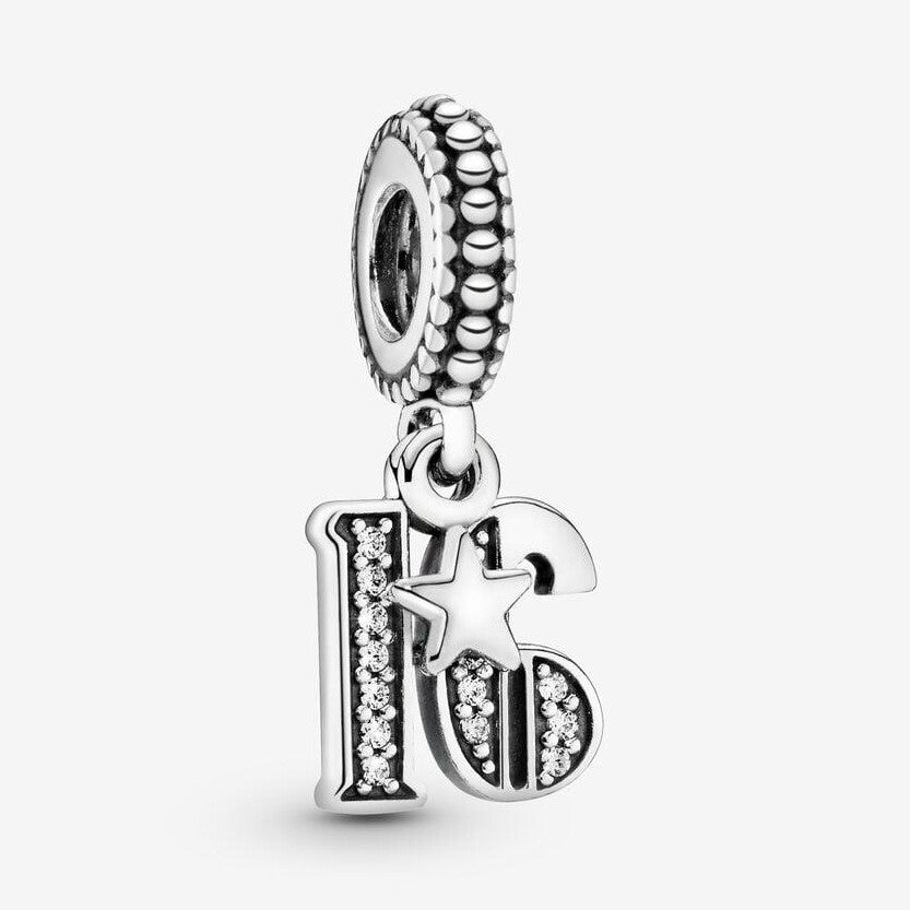 16th Celebration Dangle Charm