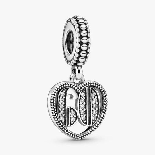 60th Celebration Dangle Charm