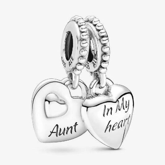 Aunt & Niece Double Dangle Charm