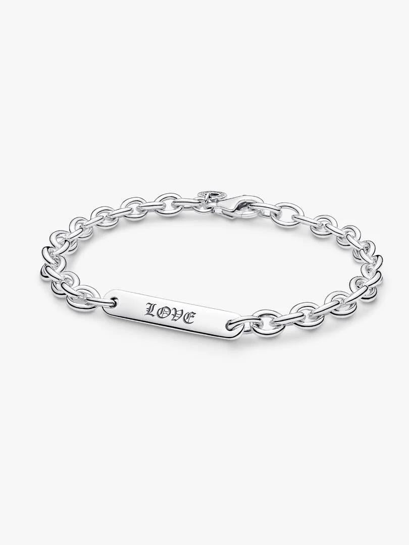 Engravable Bar Link Bracelet