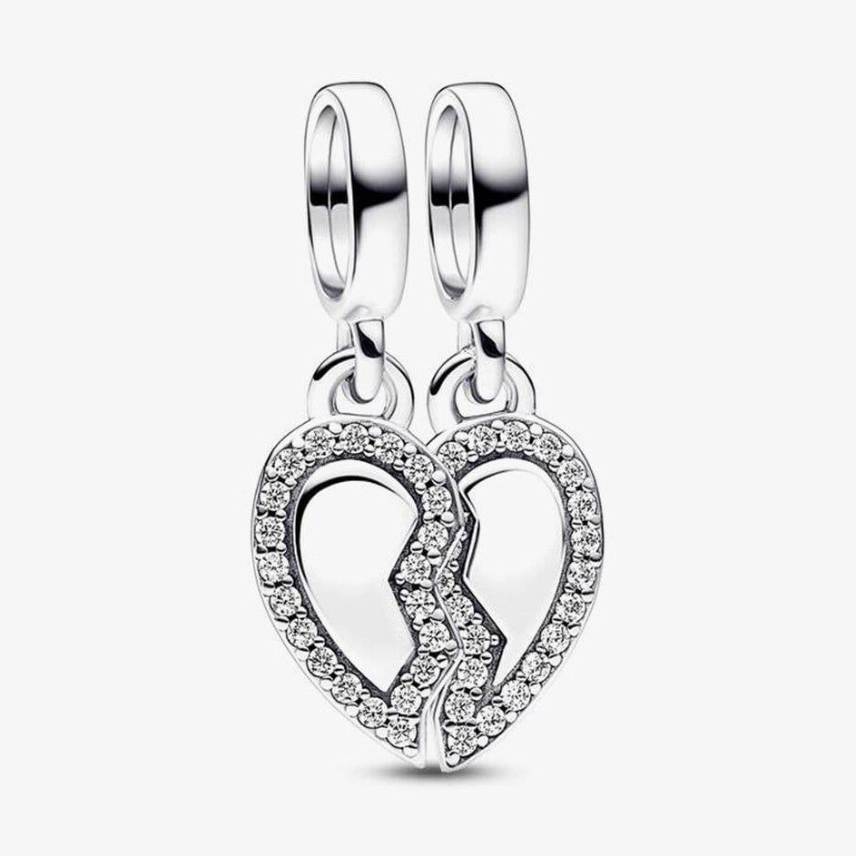 Friends Splittable Heart Charm