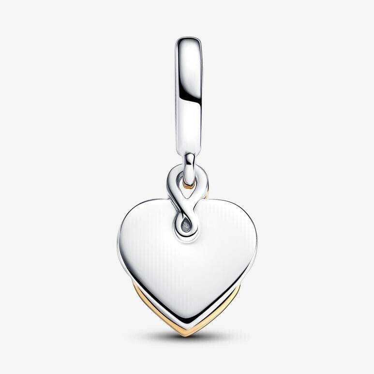 Lab-grown Diamond Engravable Mum Double Dangle Charm