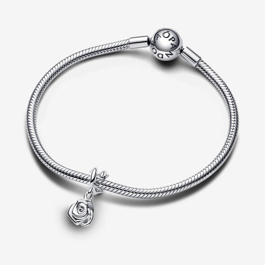 Rose in Bloom Dangle Charm
