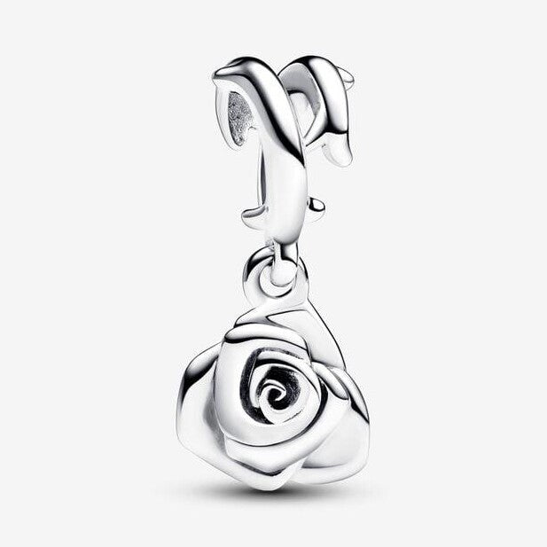Rose in Bloom Dangle Charm