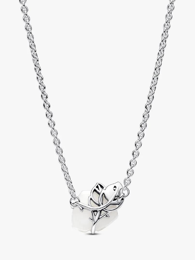 White Rose in Bloom Collier Necklace