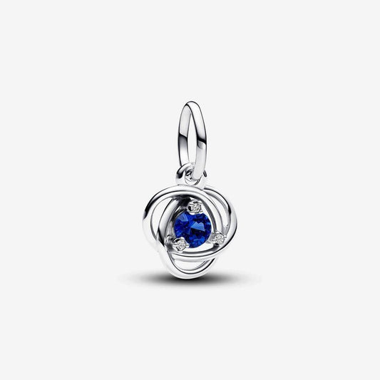 September Birthstone Eternity Circle Dangle Charm