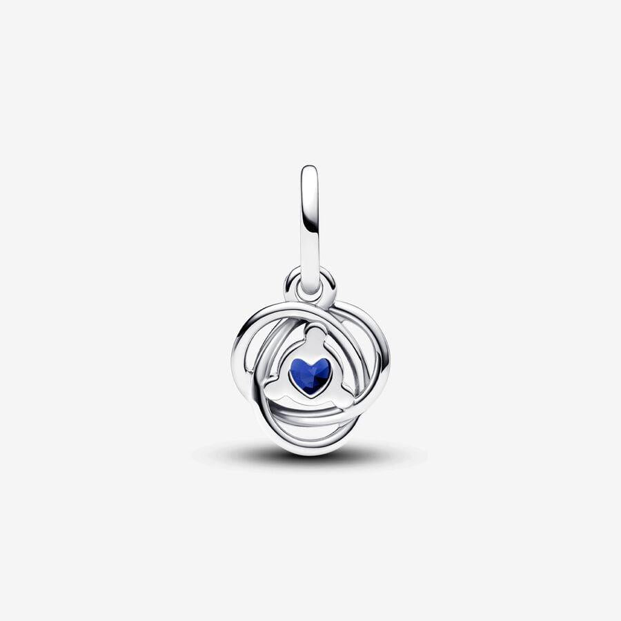 September Birthstone Eternity Circle Dangle Charm