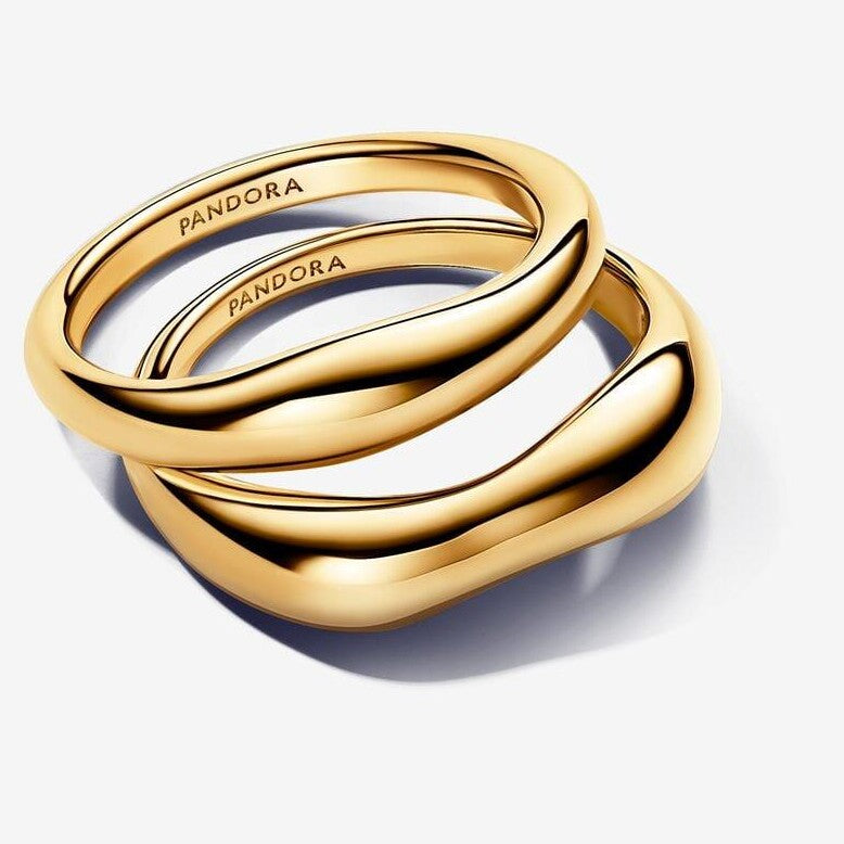 Organically Shaped Stacking Rings - Size 54