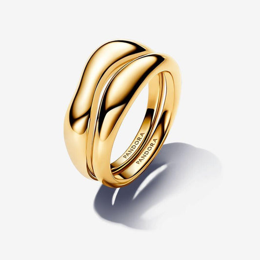 Organically Shaped Stacking Rings - Size 56