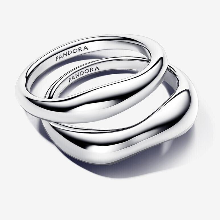 Organically Shaped Stacking Rings - Size 56