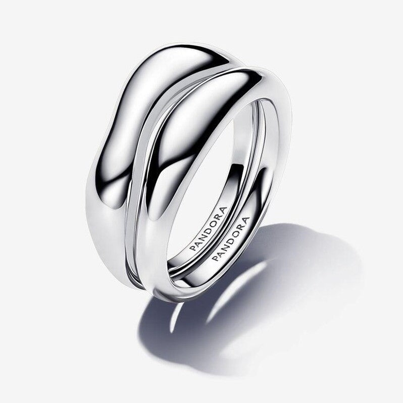 Organically Shaped Stacking Rings - Size 56