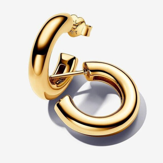 Round Open Hoop Earrings