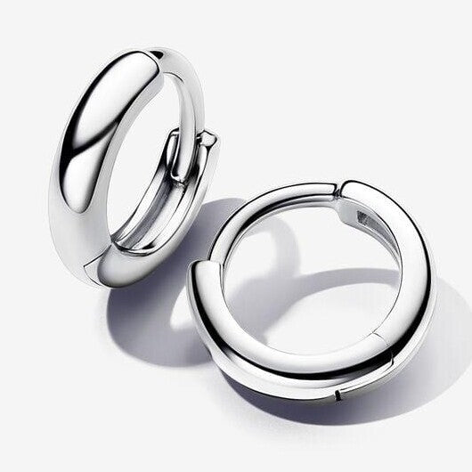 Round Huggie Hoop Earrings