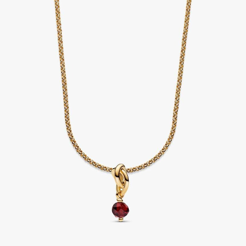 July Birthstone Eternity Circle Dangle Charm