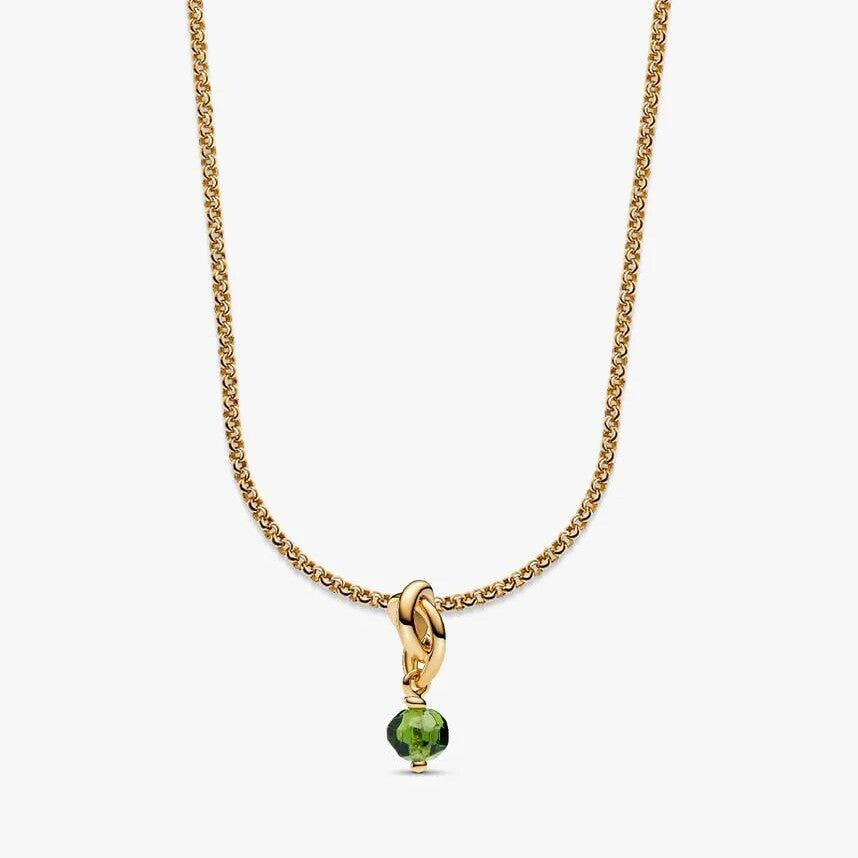 August Birthstone Eternity Circle Dangle Charm