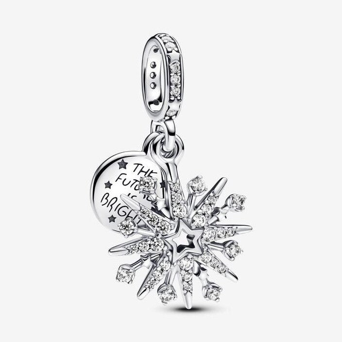 Sparkling Firework Double Dangle Charm