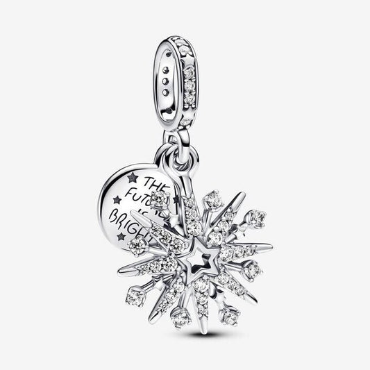 Sparkling Firework Double Dangle Charm